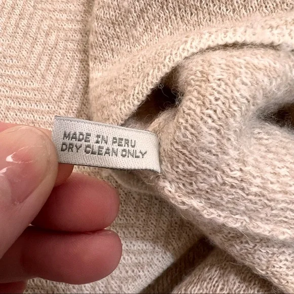 Alicia Adams Alpaca Cream and Tan Sweater - Picture 5 of 8